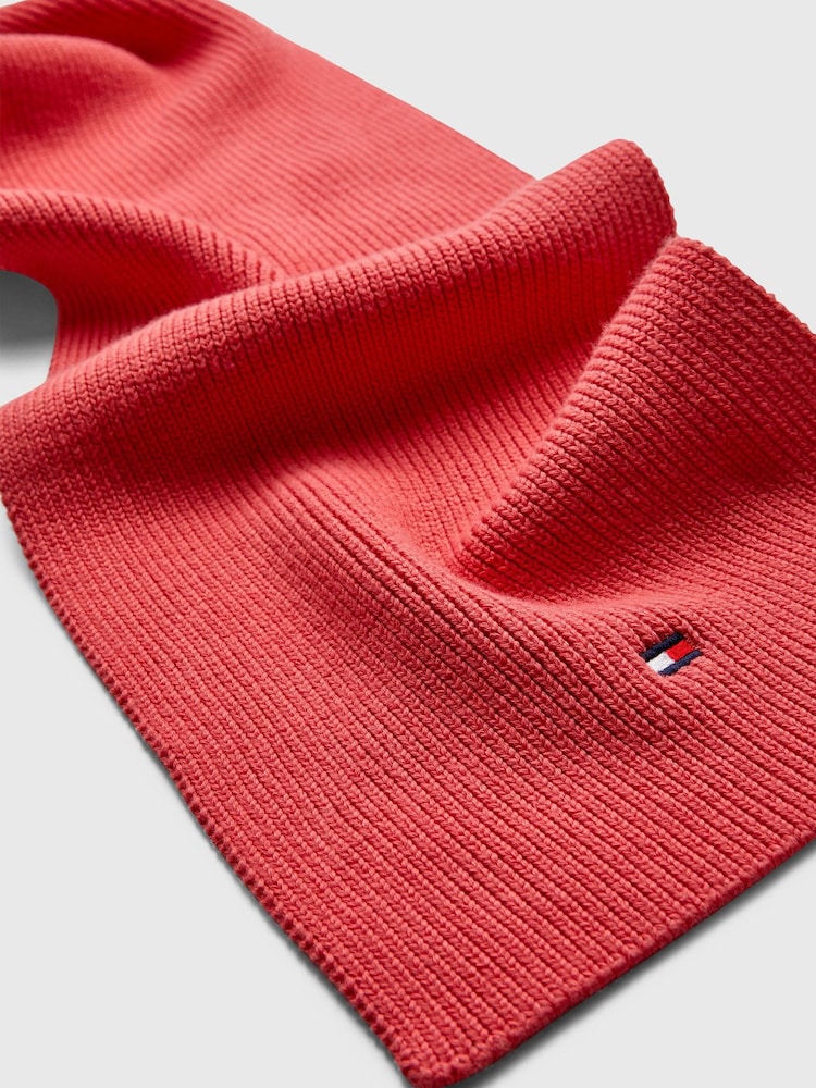 Tommy Hilfiger Pink Small Flag Scarf - Image 2 of 2