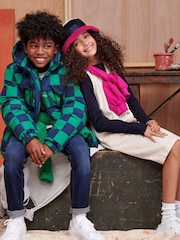 Tommy Hilfiger Green Checkerboard Puffer Jacket - Image 5 of 8