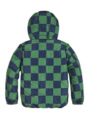 Tommy Hilfiger Green Checkerboard Puffer Jacket - Image 7 of 8