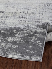 LIVABLISS Grey Floransa Abstract Modern Marble Rug - Image 4 of 6