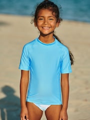Aqua Blue Rash Vest (3-16yrs) - Image 1 of 6