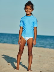 Aqua Blue Rash Vest (3-16yrs) - Image 2 of 6