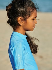 Aqua Blue Rash Vest (3-16yrs) - Image 4 of 6