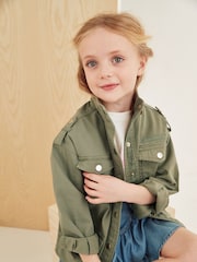 Mint Velvet Khaki Utility Jacket - Image 1 of 12