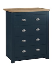 Birlea Navy Blue Highgate 4 Drawer Chest - Image 5 of 7