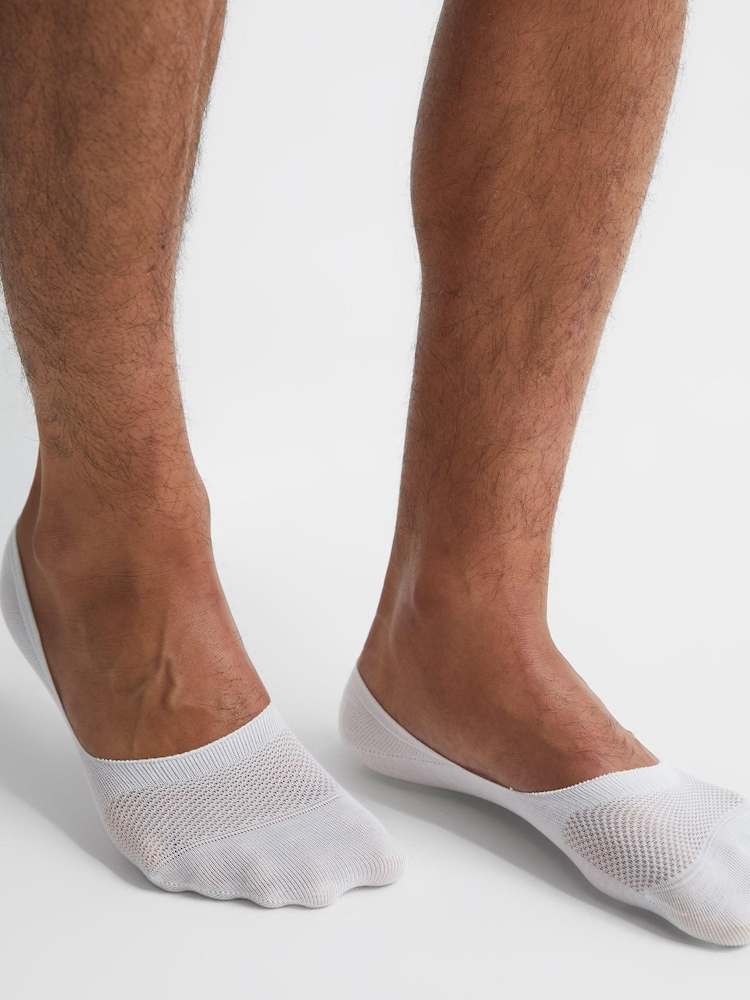 Reiss White Axis Trainer Socks - Image 2 of 2