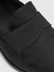 Reiss Black Bay Slip-On Jacquard Loafers - Image 5 of 6