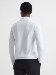 Reiss White Davy Stand Turtle Neck Jersey Top - Image 5 of 6