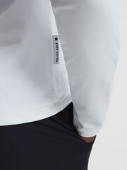 Reiss White Davy Stand Turtle Neck Jersey Top - Image 6 of 6