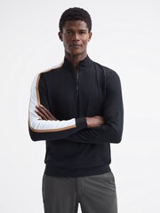Reiss Black Kings Half-Zip Golf Top - Image 1 of 6