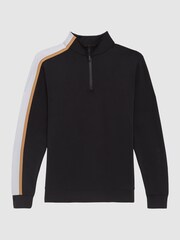 Reiss Black Kings Half-Zip Golf Top - Image 2 of 6