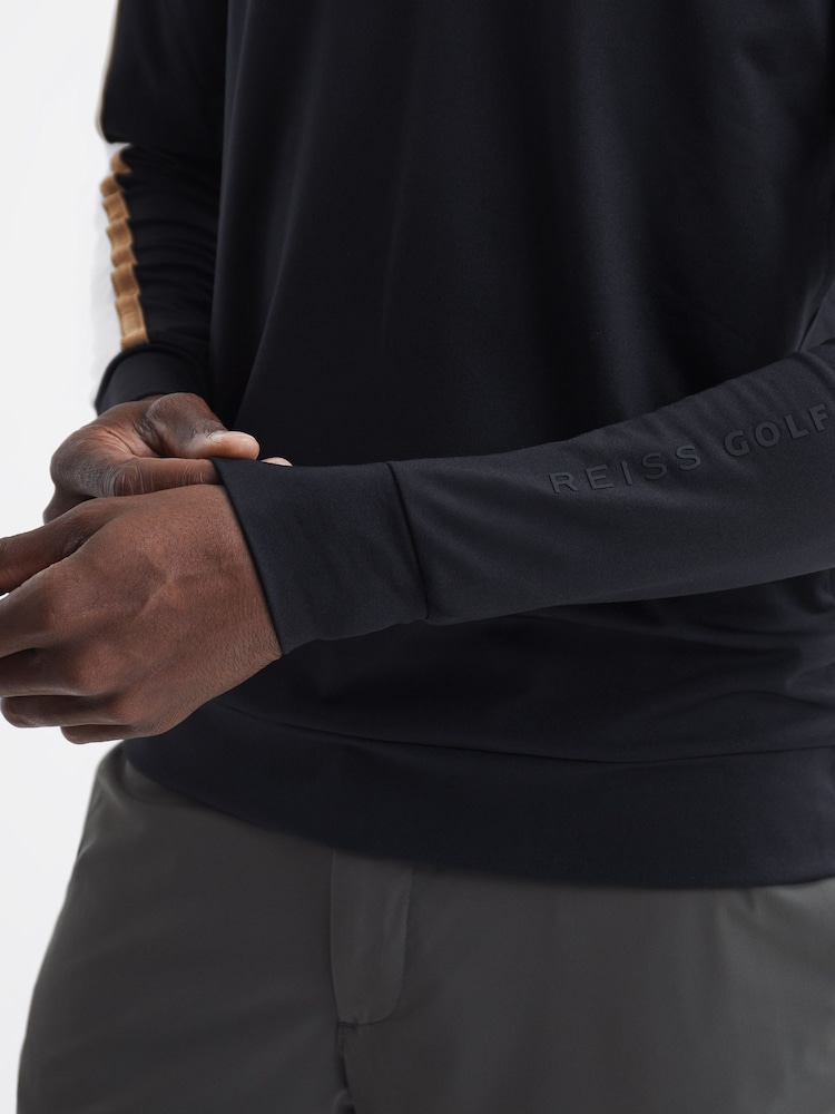Reiss Black Kings Half-Zip Golf Top - Image 6 of 6