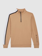 Reiss Camel Kings Half-Zip Golf Top - Image 2 of 6