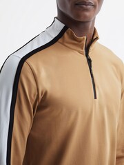 Reiss Camel Kings Half-Zip Golf Top - Image 4 of 6