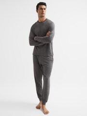 Reiss Dark Grey Jose Drawstring Joggers - Image 3 of 5