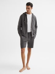 Reiss Dark Grey Tyne Jersey Shorts - Image 3 of 6