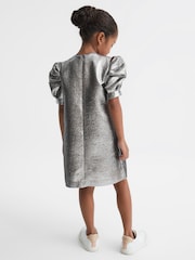 Vestido con detalle metalizado en el hombro Ellie de Reiss - Imagen 5 de 6