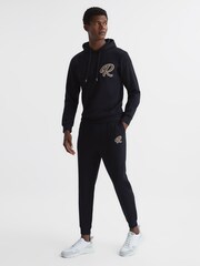 Reiss Navy Premier Logo Drawstring Loungewear Joggers - Image 3 of 5