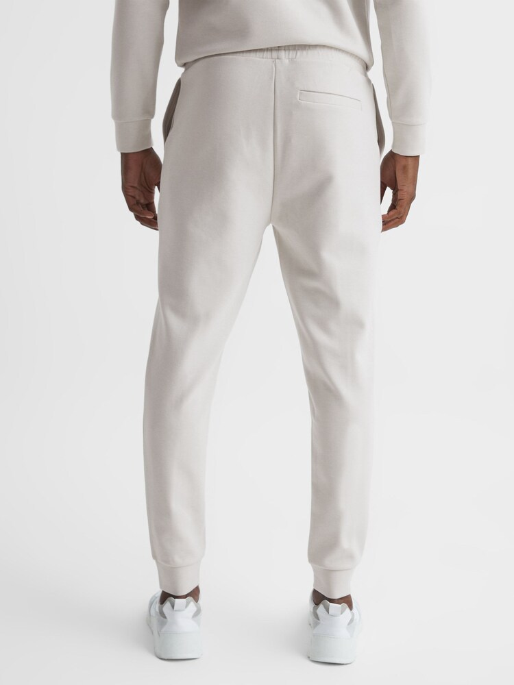 Reiss Off White Premier Logo Drawstring Loungewear Joggers - Image 5 of 6