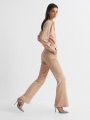Reiss Nude Dania Petite Wide Leg Jumpsuit - Image 6 of 7