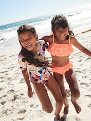 Fluro Orange Tiered Bikini (3-16yrs) - Image 3 of 10
