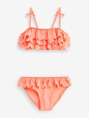 Fluro Orange Tiered Bikini (3-16yrs) - Image 8 of 10