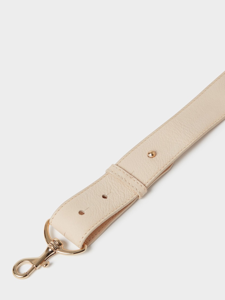 Osprey London White The Luxe Milano Leather Sling Bag - Image 6 of 6