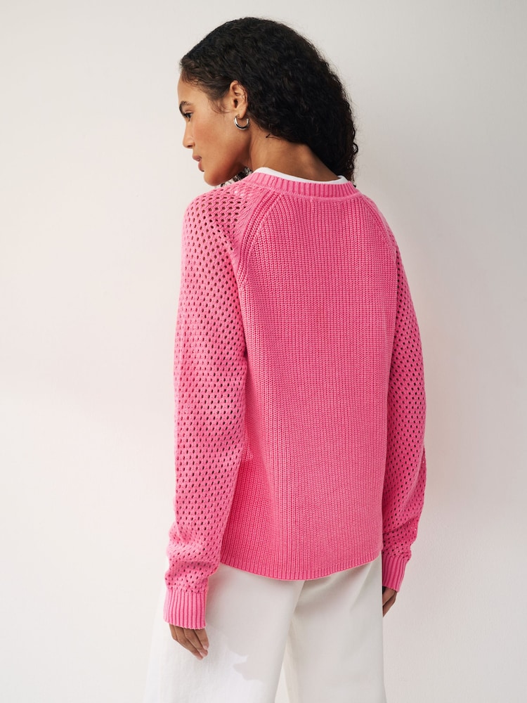 Fluro Pink Heart Jumper - Image 2 of 5 Fluro Pink Heart Jumper - Image 2 of 5