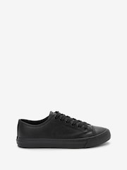 Black Wide Fit Forever Comfort® Patent Baseball Trainers - Image 3 of 6