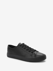 Black Wide Fit Forever Comfort® Patent Baseball Trainers - Image 4 of 6