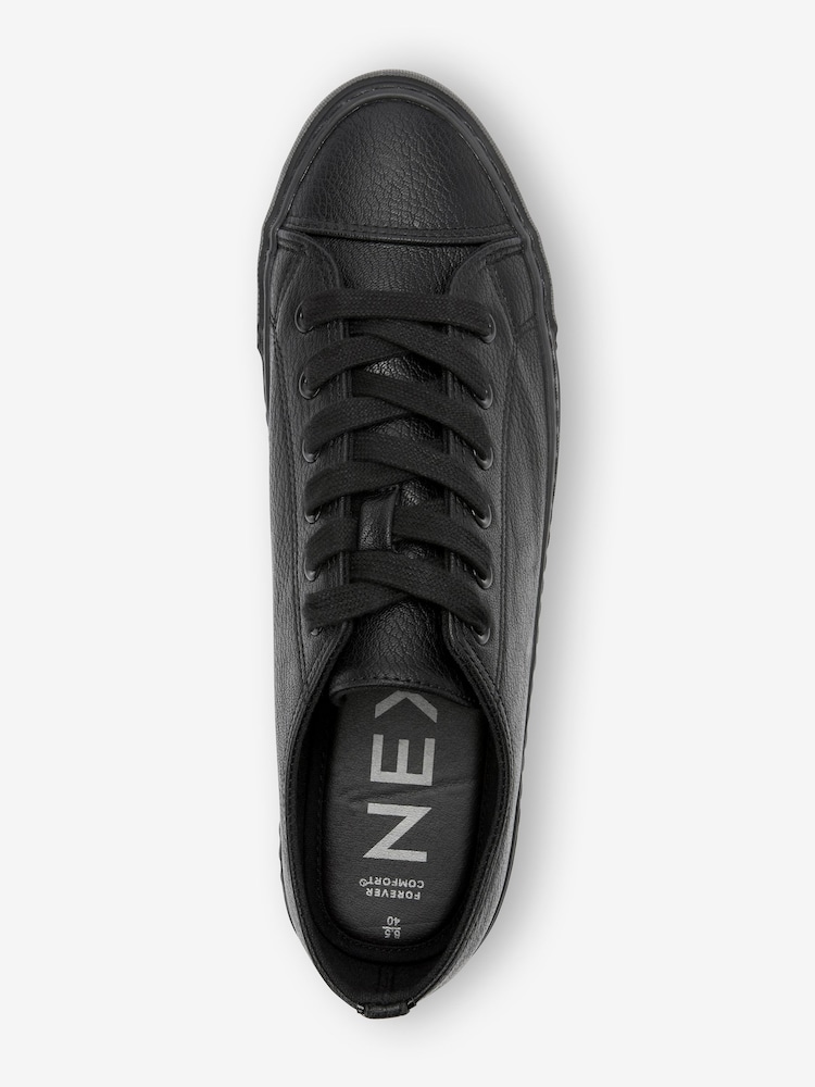 Black Standard Fit Forever Comfort® Patent Baseball Trainers - Image 5 of 6