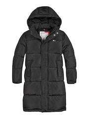 Tommy Hilfiger Black Alaska Maxi Parka Jacket - Image 1 of 4