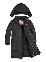 Tommy Hilfiger Black Alaska Maxi Parka Jacket - Image 3 of 4