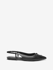 Black Forever Comfort® Buckle Detail Slingback Shoes - Image 1 of 4