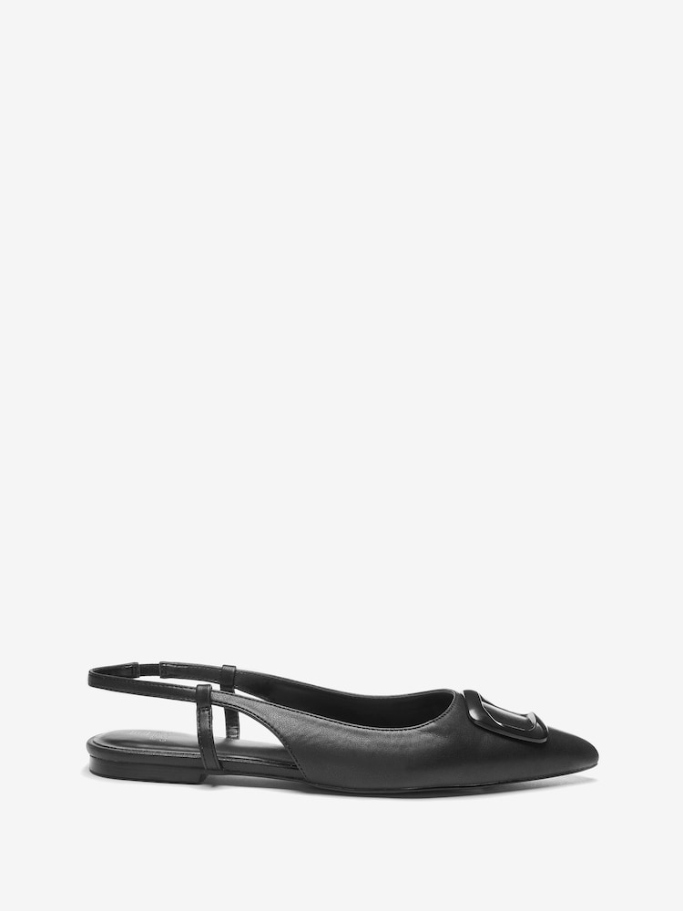 Schwarz - Forever Comfort® Schuhe mit Fersenriemen und Schnallendetail - Bild 1 von 4 Schwarz - Forever Comfort® Schuhe mit Fersenriemen und Schnallendetail - Bild 1 von 4