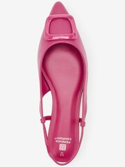 Pink Forever Comfort® Buckle Detail Slingback Shoes - Image 3 of 4
