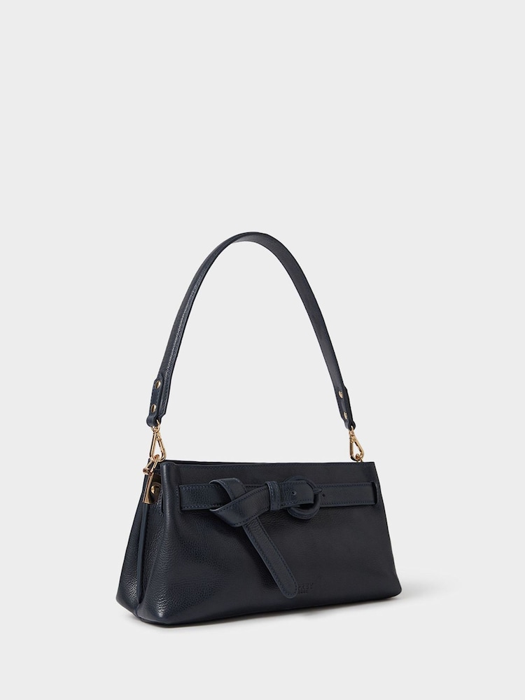 Osprey London Blue The East West Belt Leather Shoulder Bag - Image 2 of 6 Osprey London Blue The East West Belt Leather Shoulder Bag - Image 2 of 6