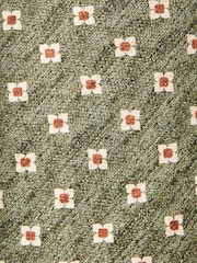Reiss Green Comet Floral Print 100% Silk Tie - Image 5 of 5