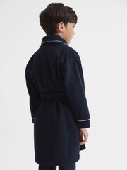Reiss Snuggle Piped Fleece Nightwear Dressing Gown - صورة 5 من 7