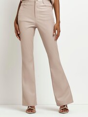 River Island Bum Sculpt Pantalon Brown Flare - Image 1 of 4