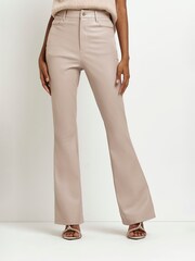 River Island Bum Sculpt Pantalon Brown Flare - Image 3 of 4