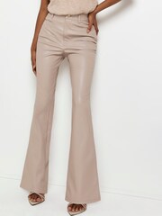 River Island Bum Sculpt Pantalon Brown Flare - Image 4 of 4