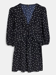 River Island Black Print Twist Mini Dress - Image 5 of 5