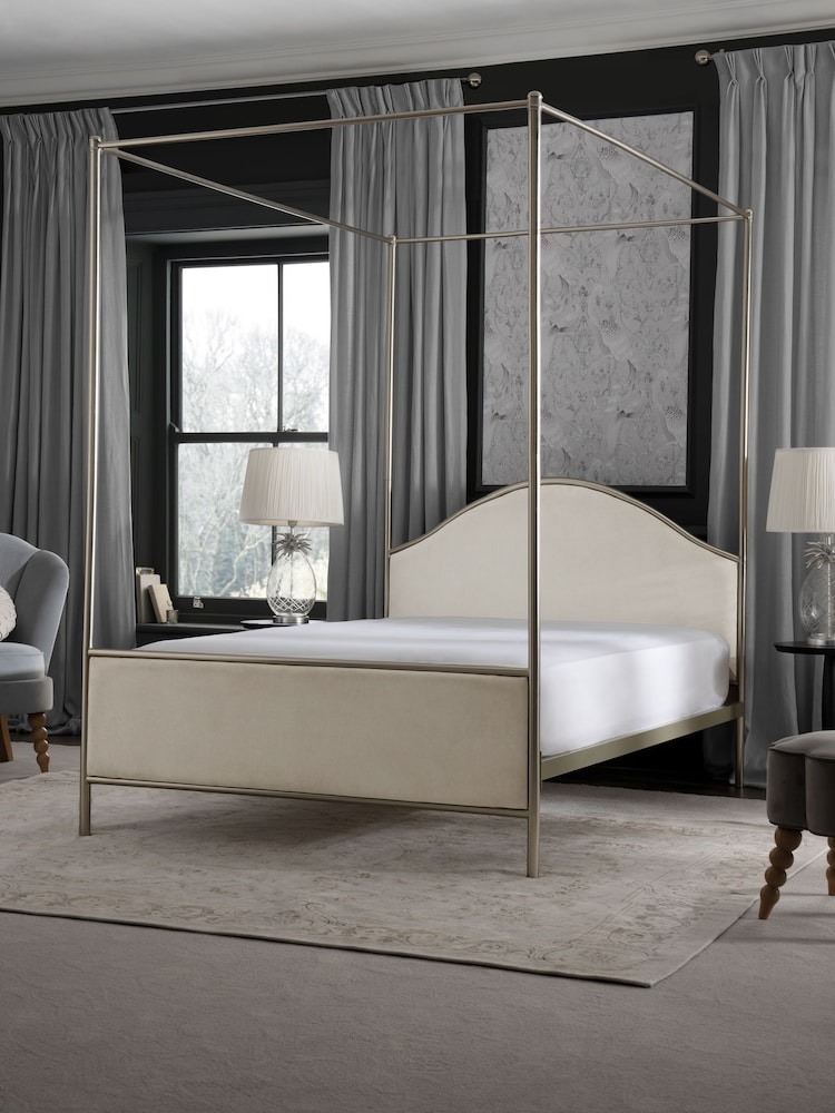 Laura Ashley Champagne Gold Empingham Metal Bed Frame - Image 2 of 5