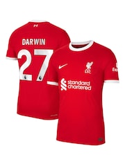 Nike Red Darwin - 27 Liverpool Home Match Shirt 2023-24 - Image 1 of 3