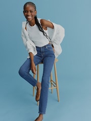 Denim Dark Blue Skinny Jeans - Image 1 of 7