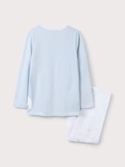 The White Company Синий 100% Хлопок Lumi Bear Side Wrap Пижама - Изображение 4 из 4