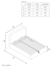 Casual Boucle Natural Oyster Otis Upholstered Ottoman Storage Bed Frame - Image 8 of 8