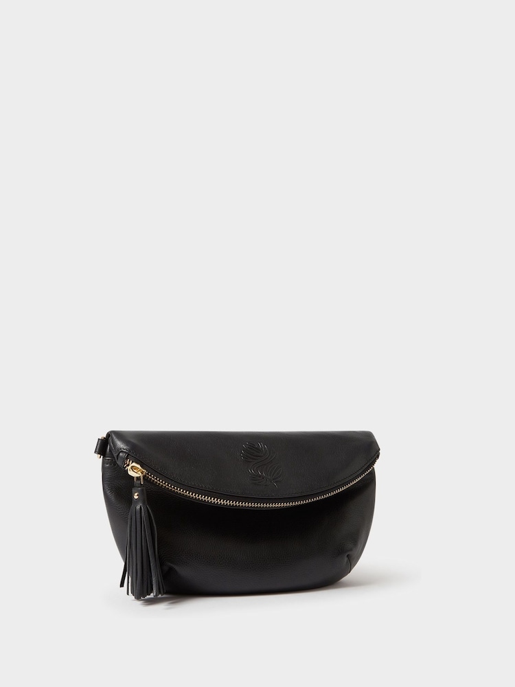 Osprey London Black The Luxe Milano Leather Sling Bag - Image 2 of 6