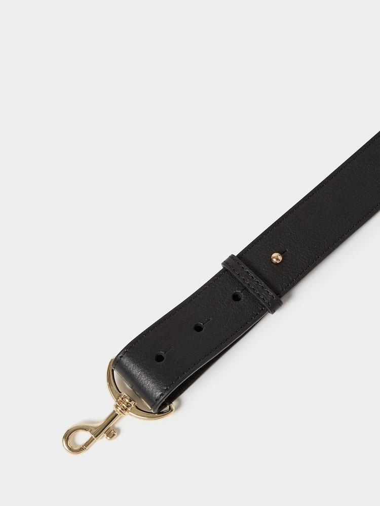 Osprey London Black The Luxe Milano Leather Sling Bag - Image 6 of 6